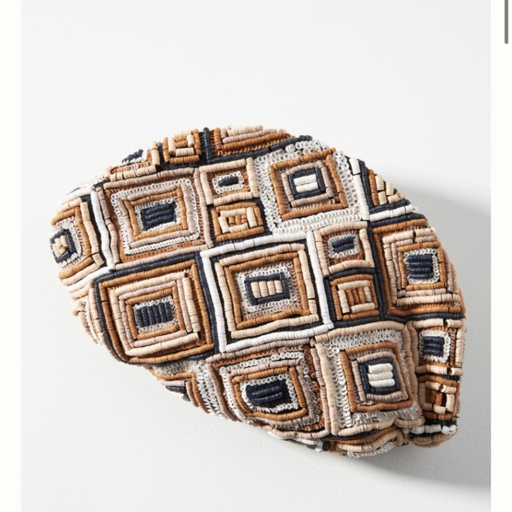 Anthropologie sequin clutch purse w strap new without tags